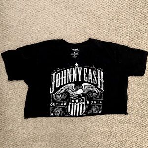 Johnny Cash Crop Top